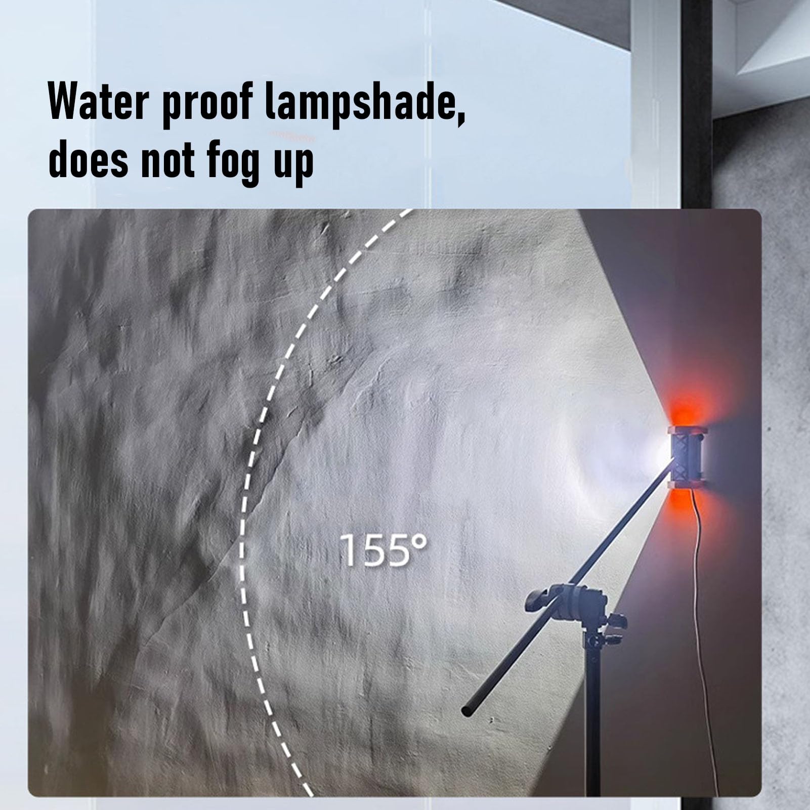 Lampada da Ispezione a Parete a LED Resistente 1500LM per Finitura Lucidante Adatta a Professionisti e Appassionati di Fai da Te Policarbonato ABS 150 X 78 X 107 Mm