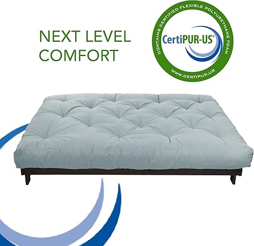 Miniatura 12 de x Mozaic - Colchón futón de espuma viscoelástica doble de gel de tamaño matrimonial de 8 pulgadas (marco no incluido), plata básica, ideal para
