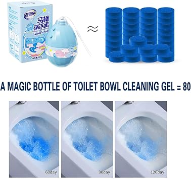 Automatic toilet bowl cleaner,10 Year Toilets Cleane,Automatic Lasting Cleaning, Fresh Scent Toilets Tank Cleaning, Easy To Use,Fresh Scent