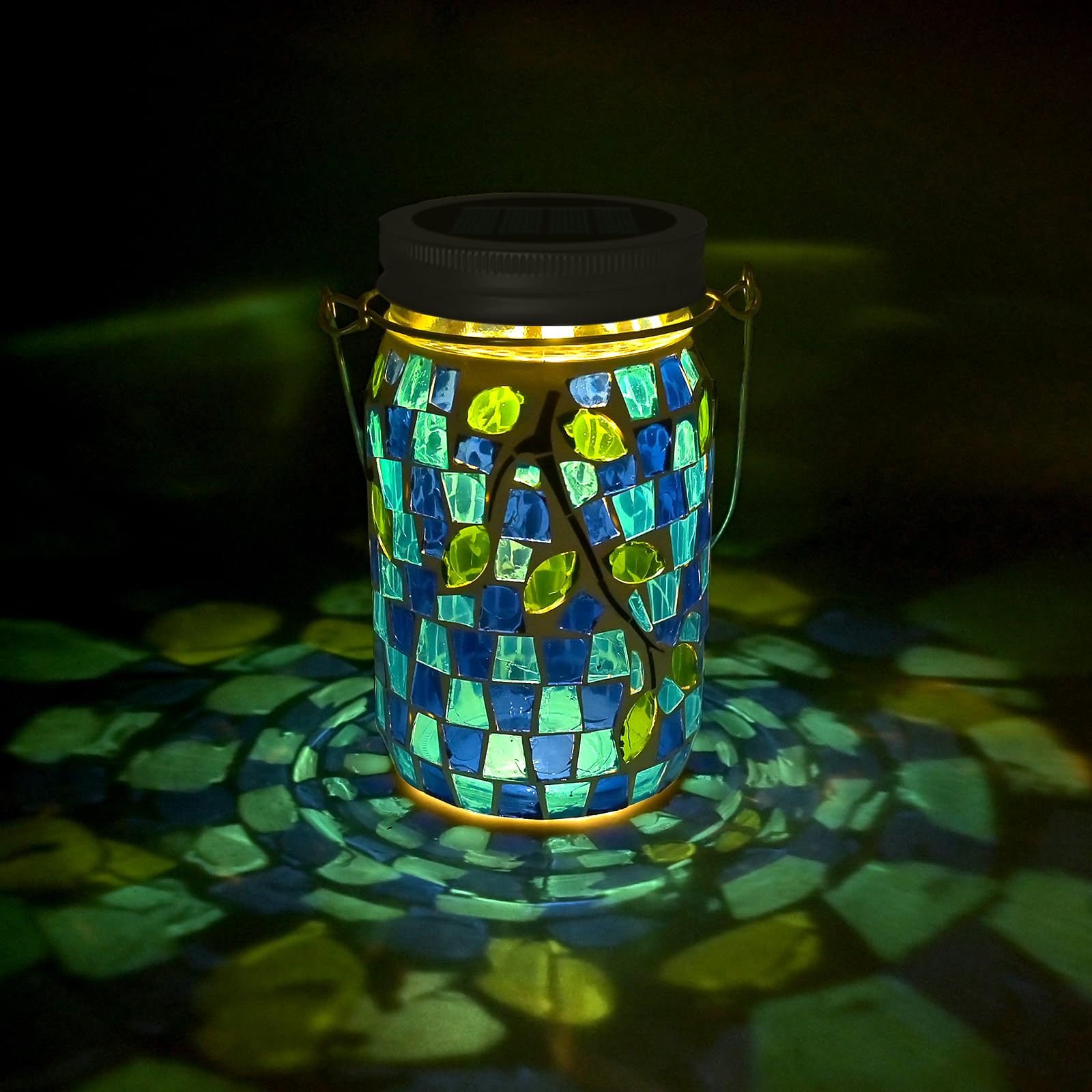 TOTHDATE 1PCS Mosaic Solar Lights Outdoor Garden - Image 2