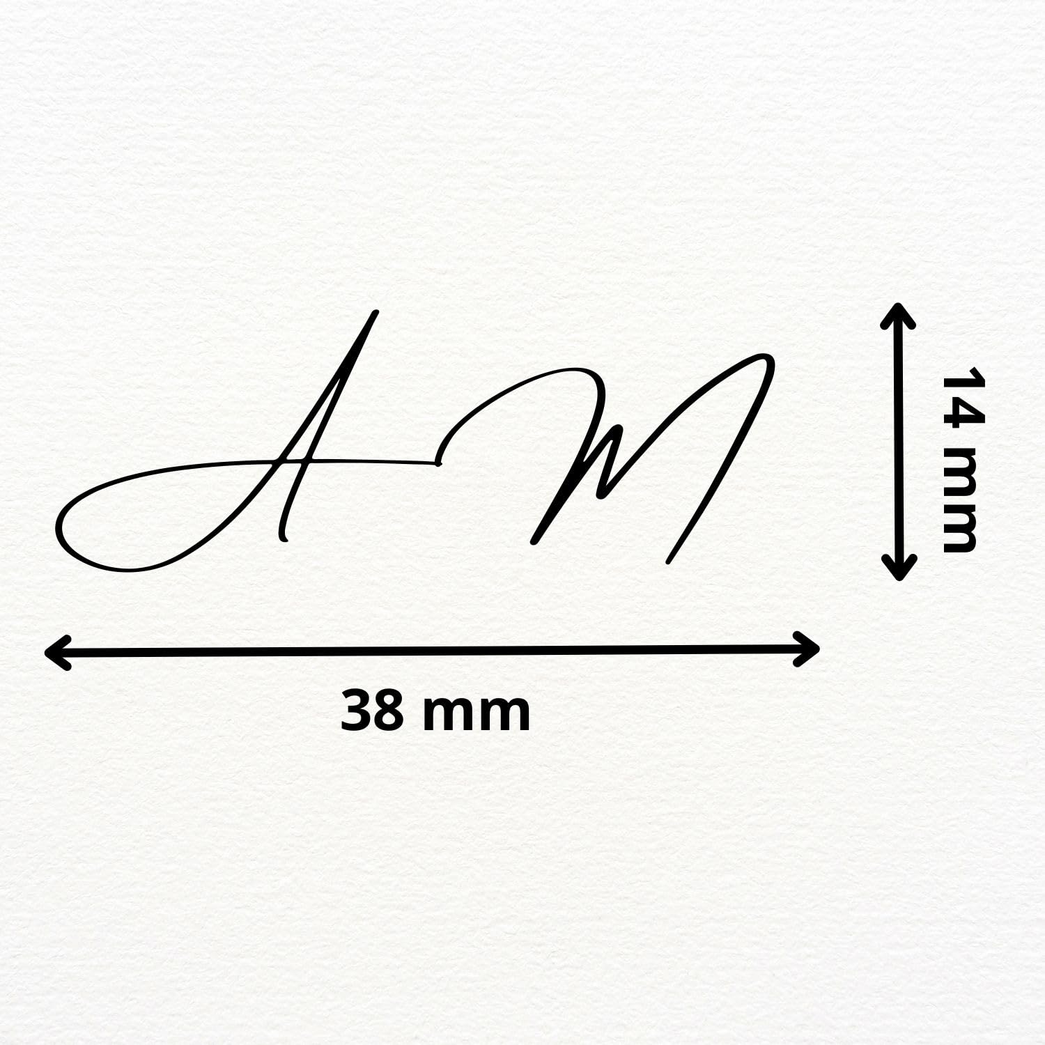 Trodat Timbro FIRMA Nero con Inchiostro Indelebile - Cartuccia Inclusa e Ricaricabile, Ideale per Ufficio, Liberi Professionisti, Medici, Avvocati (Nero cartuccia Nero, Piccola - 38 x 14 mm)
