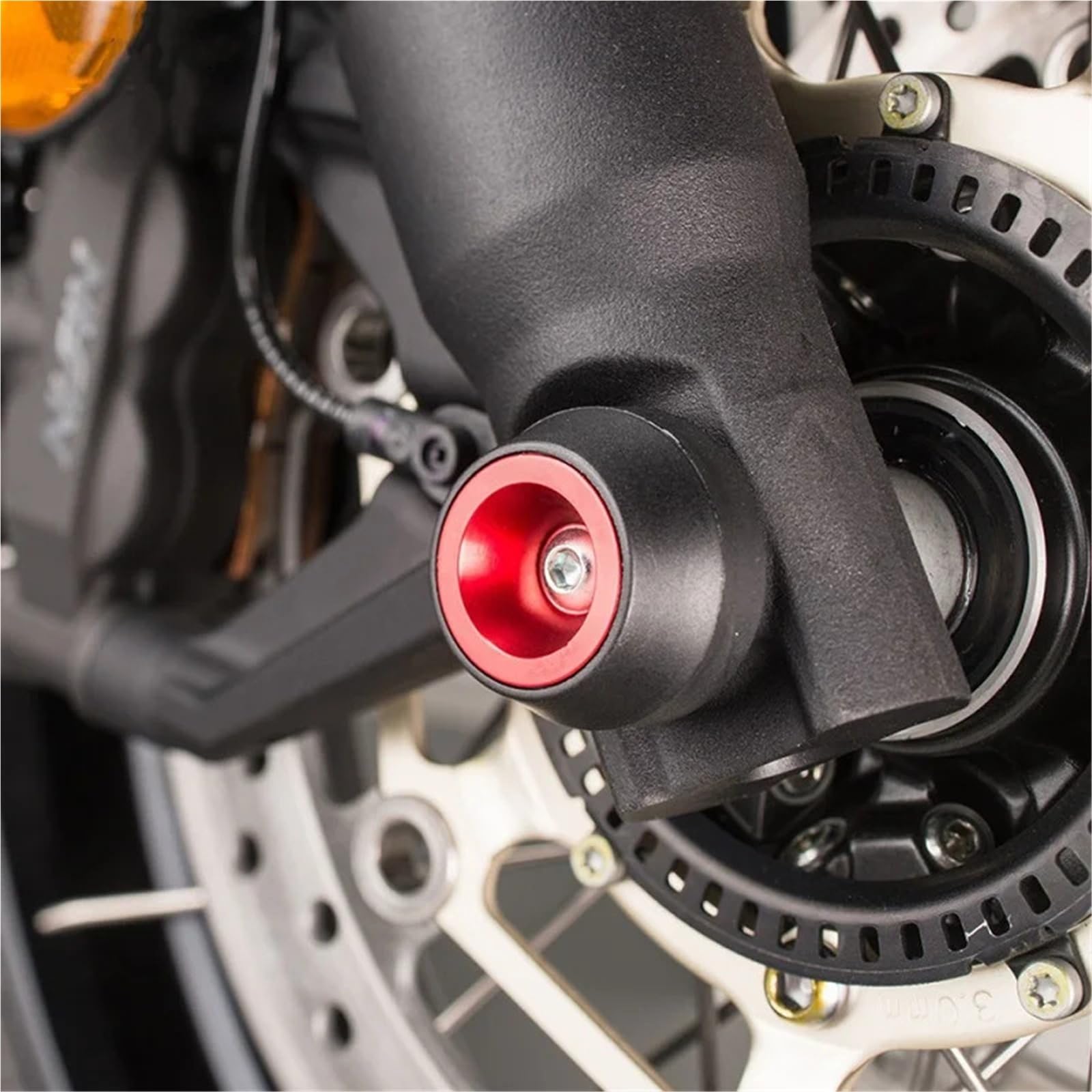 Pasuje do ochraniaczy przedniej i tylnej osi motocykla Yamaha MT-03 MT03 | Ochraniacze przedniej i tylnej osi motocykla Kulka antykolizyjna typu slider(Rear wheel silver)