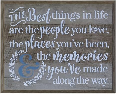 Amazon Com Lifesong Milestones The Best Things In Life Are The People We Love Wedding For Husband Wife Parents Best Friend And Christian Gift Ideas 12 Inches W X 15 Inches Barnwood Home