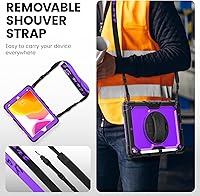 Vista 6 de Timecity - Funda para iPad de 987 generación, de 26 cm, versión 202120202019, con protector de pantalla integrado, soporte, portalápices, funda