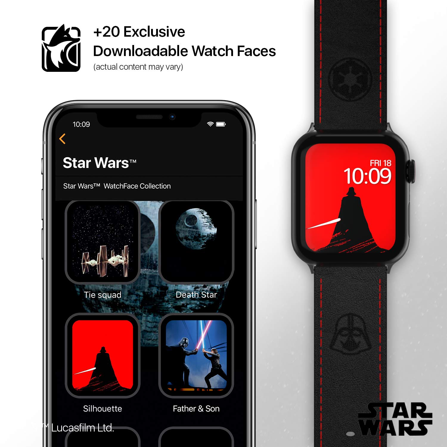 Amazon | スターウォーズ ダースベイダー レザースマートウォッチ 
