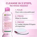 Garnier Micellar Cleansing Water, All-in-One Cleanser & Gentle Makeup Remover, For All Skin Types Including Sensitive. 400ml