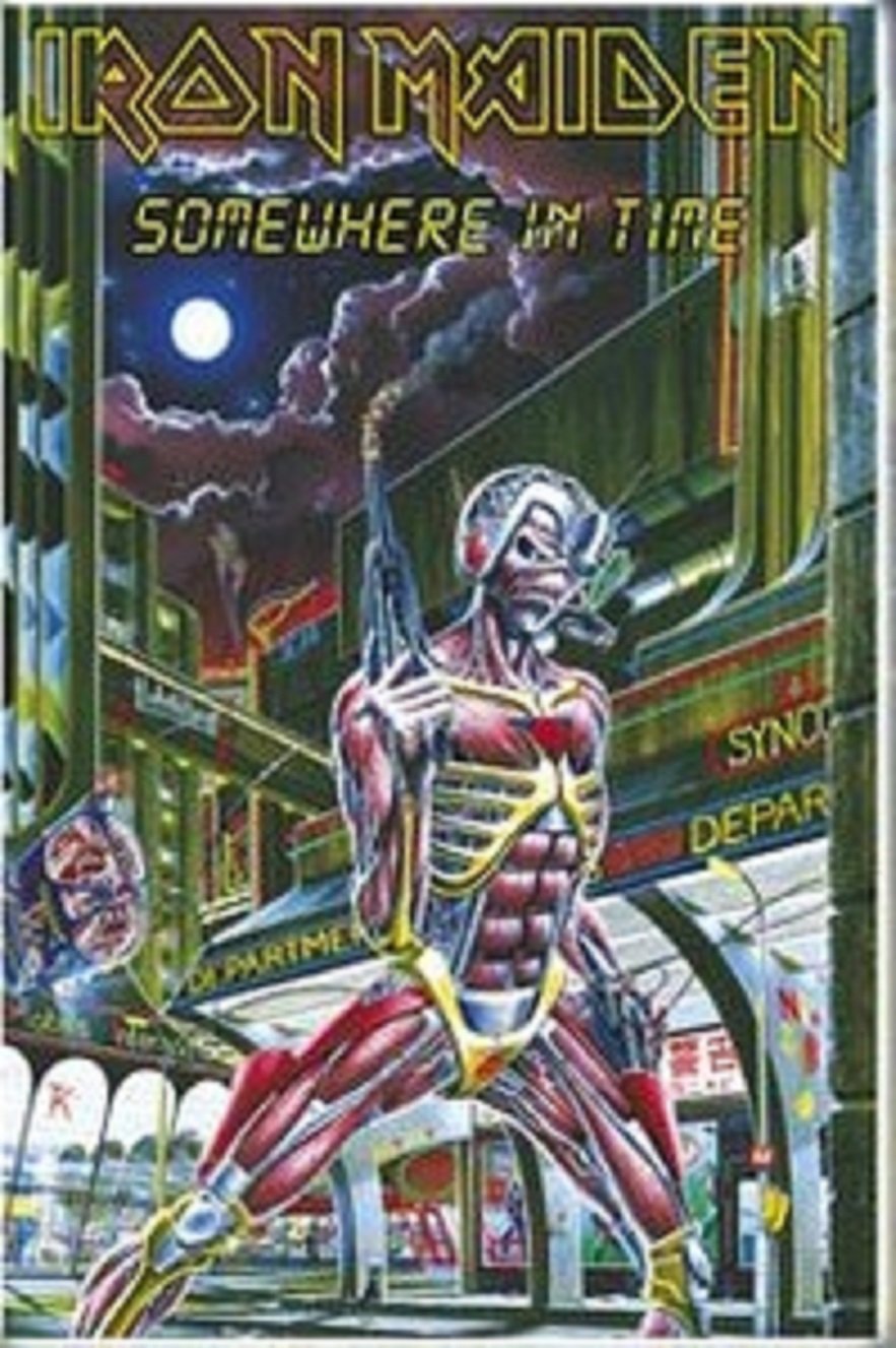 Iron Maiden somewhere in time Deluxe Textile Poster 104x75cm