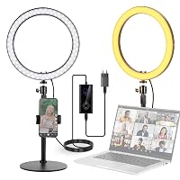 NEEWER 12" Ring Light da Tavolo ad Alta Potenza 24W con Supporto/Portatelefono
