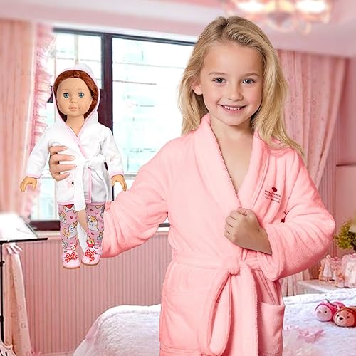 Vista 13 de Ropa y accesorios para muñecas de 18 pulgadas, 8 juegos de ropa de muñeca americana compatible con todos los trajes de muñecas de 18 pulgadas