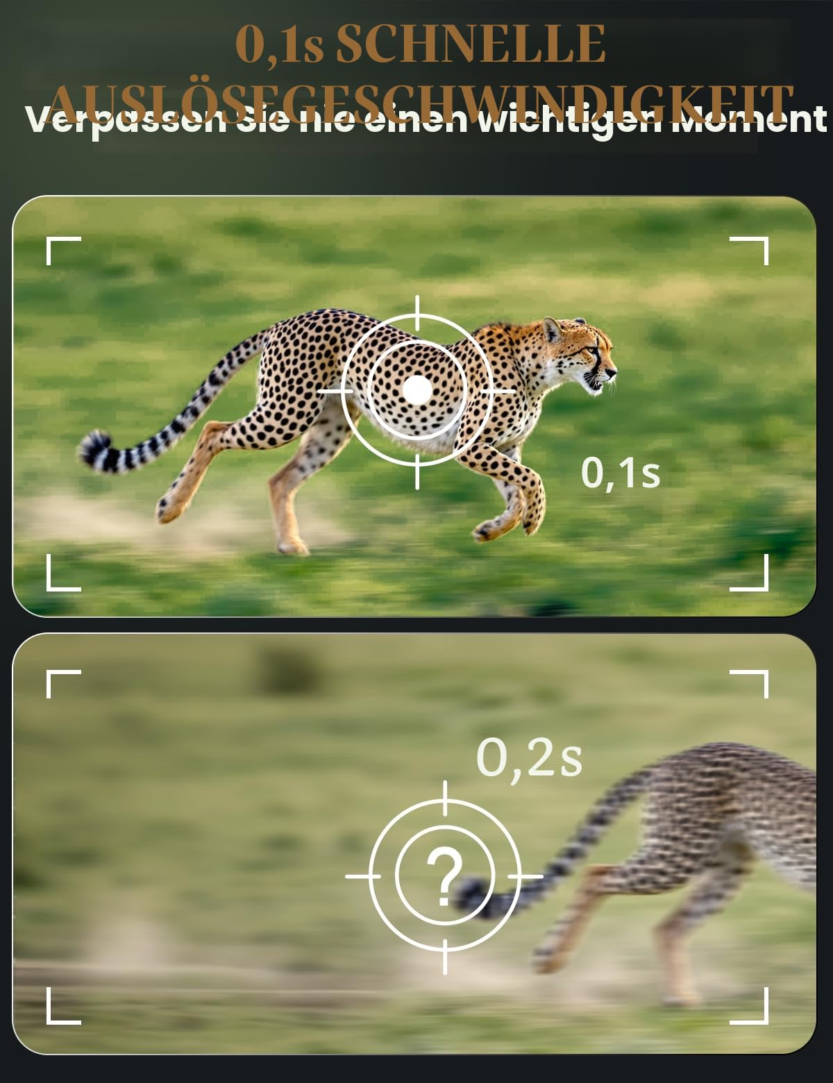 Wildkamera mit Handyübertragung App, 4K 60MP HD Solar WLAN Wildkamera, 5200mAH Akku, Wildtierkamera mit Bewegungsmelder Nachtsicht, 850 nm LED, 0,1s Auslösezeit mit 32GB Speicherkarte,IP66 Wasserdicht