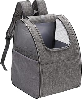 OLOTU Pet Backpack Expandable Cat Carrier, Ventilated Design Cat Backpack Outdoor Use, Collapsible Pet Backpack for Animal Puppy Bunny Cat Spacious