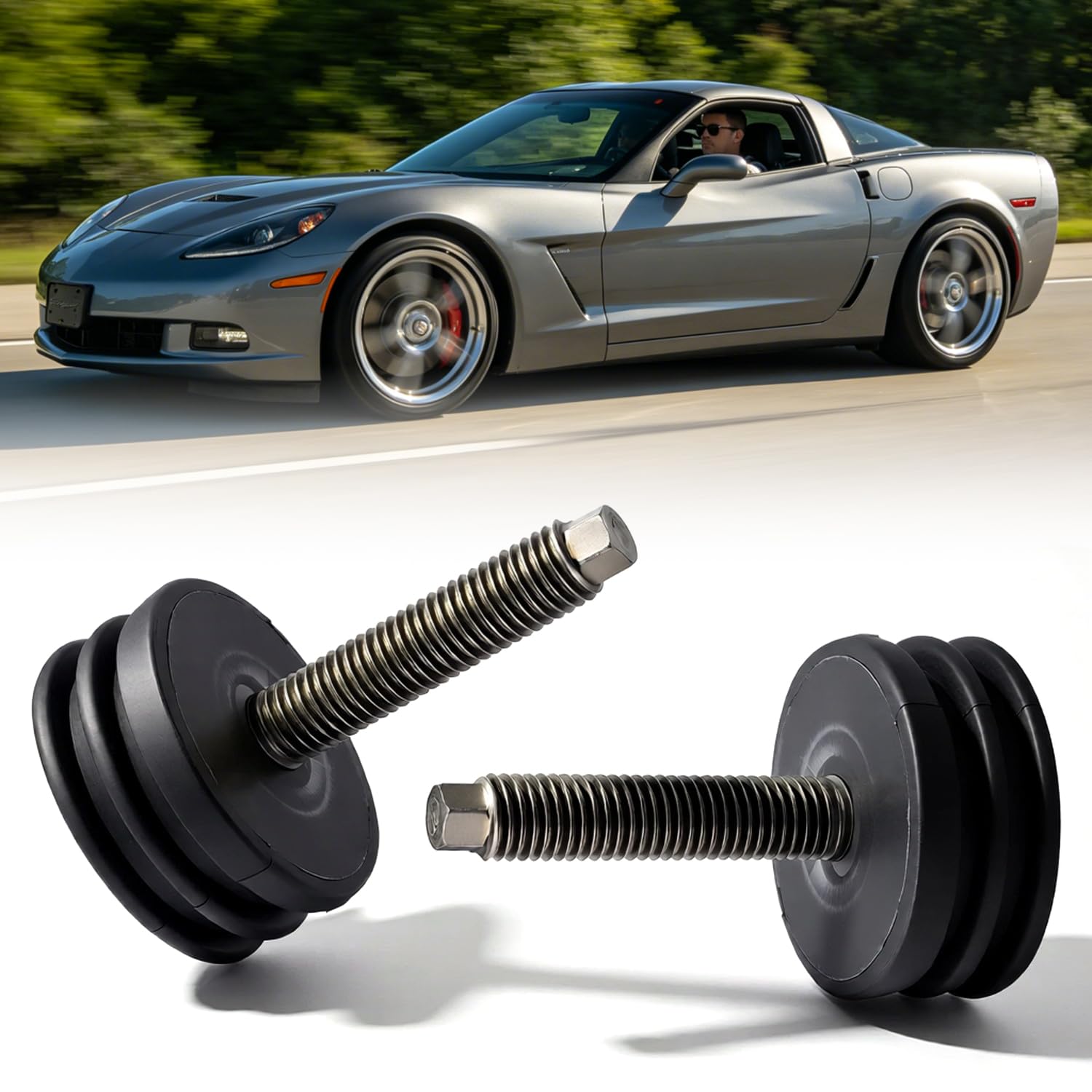 for Corvette C5 C6 C7 Stock Spring Adjuster Bolt Stop Pad Kit