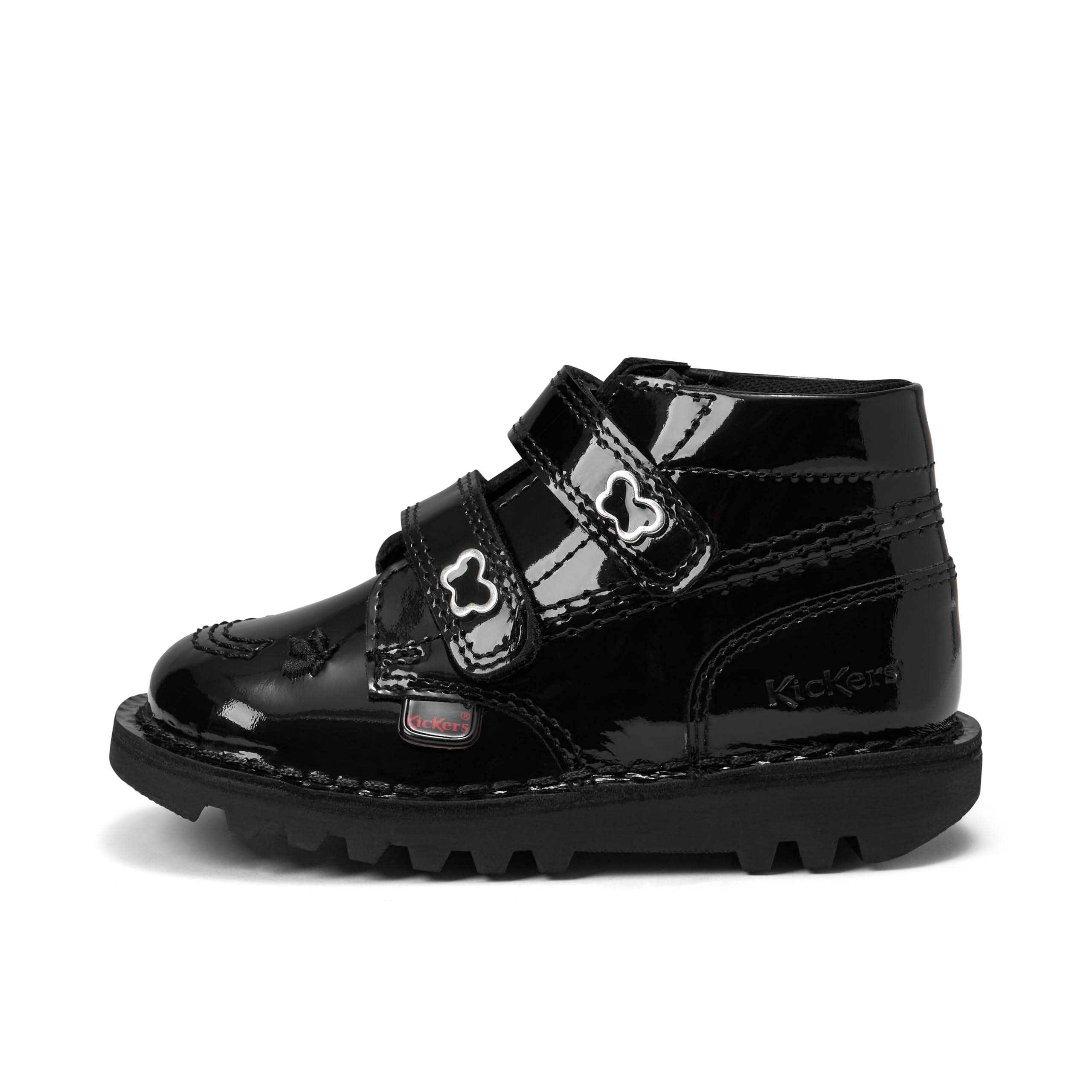 Kickers Girl's Kick HI Vel Wings Ankle Boot, Black, 12, UK