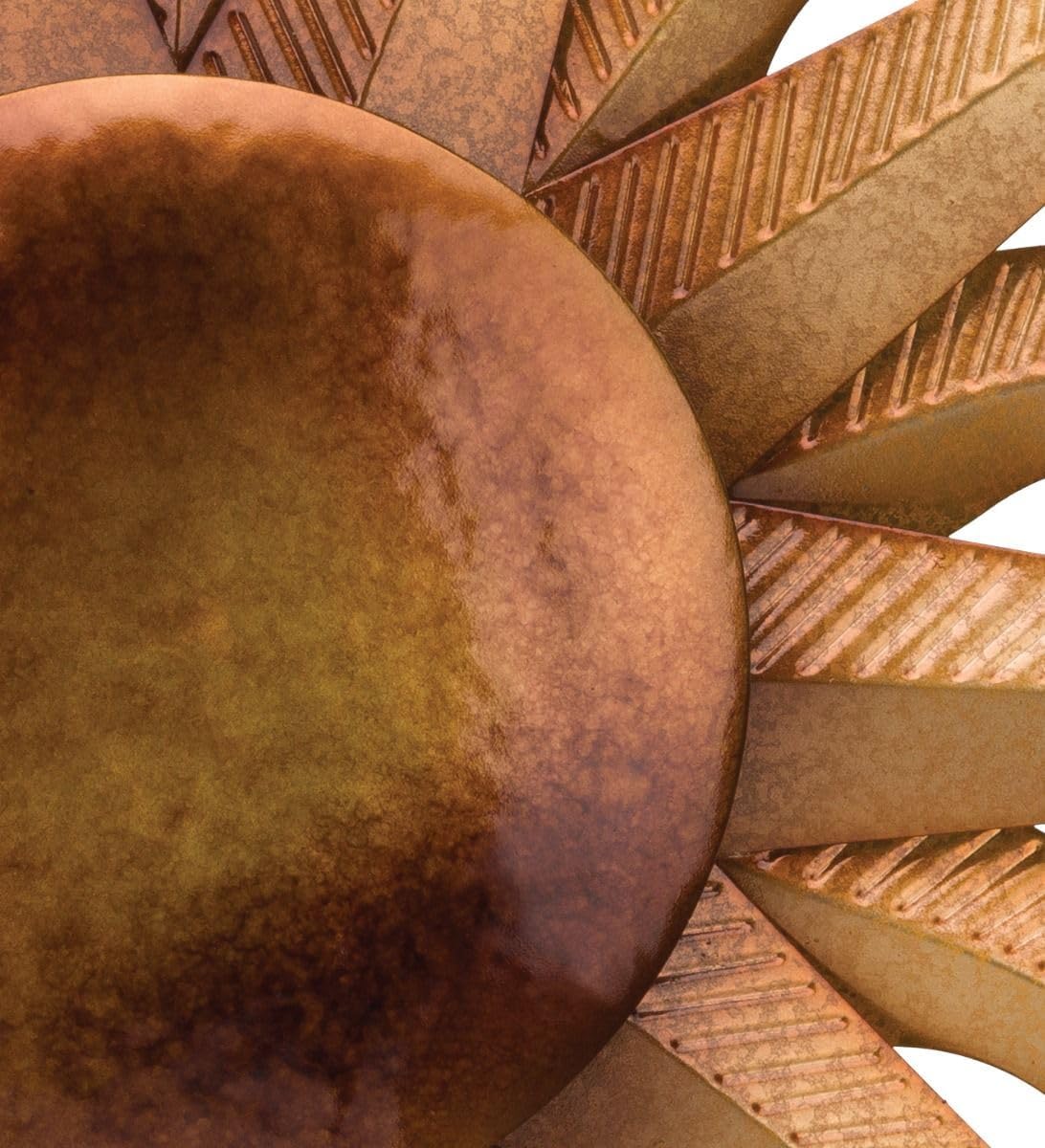 Regal Art & Gift Artisan Large Metal Sun Wall Decor - 30 Inch | Indoor Outdoor Rust-Resistant Sunburst Sculpture | Eye-Catching Metal Sun Wall Art Accent for Patio, Garden, Living Room