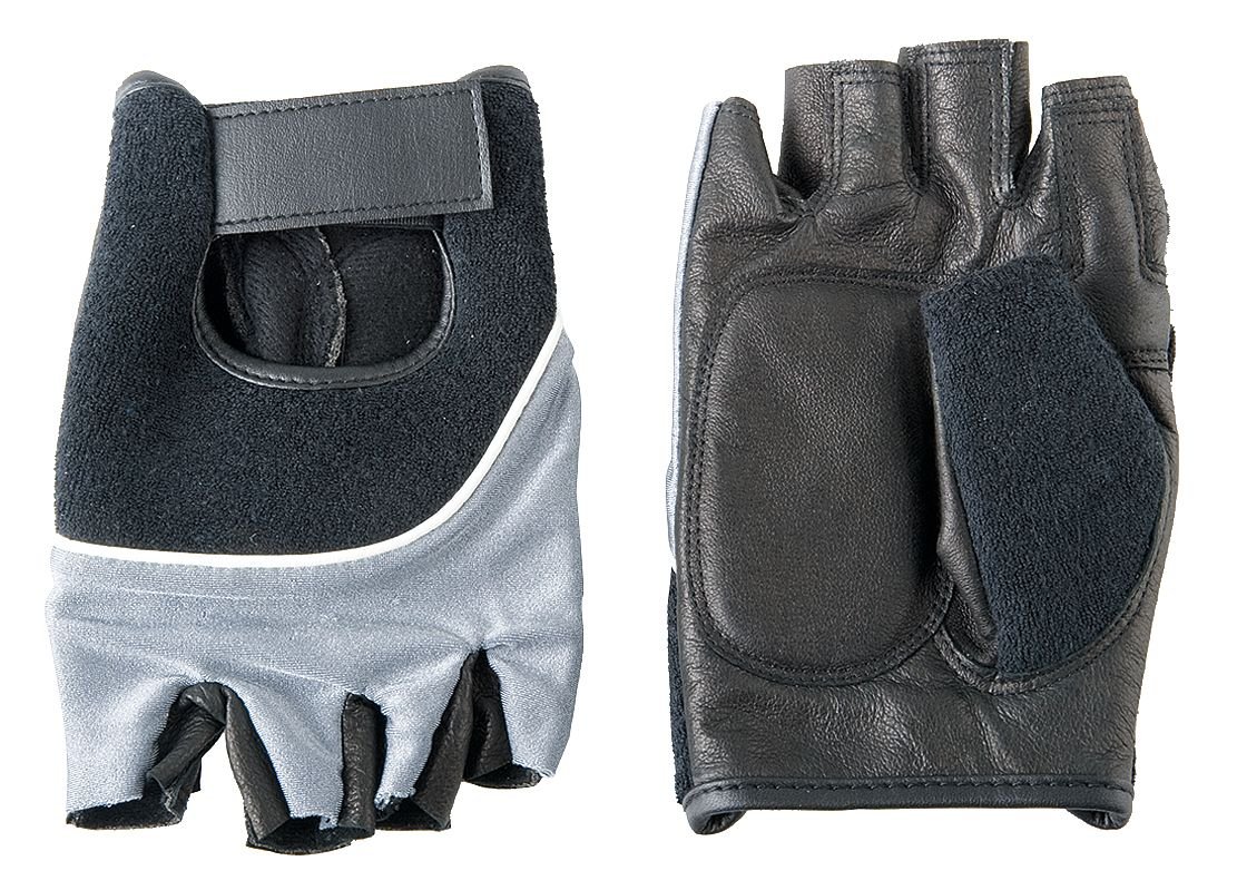 Anti-Vibration Gloves, L, Blk/BL/Silver, PR