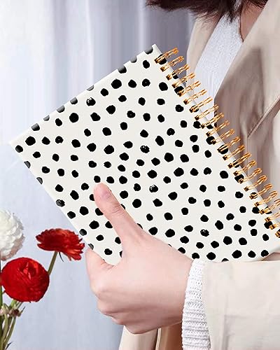Vista 30 de iampanda Cuaderno de diario en espiral, encuadernación fuerte de doble alambre con papel de primera calidad para niñas y mujeres, 60 hojas A5 a