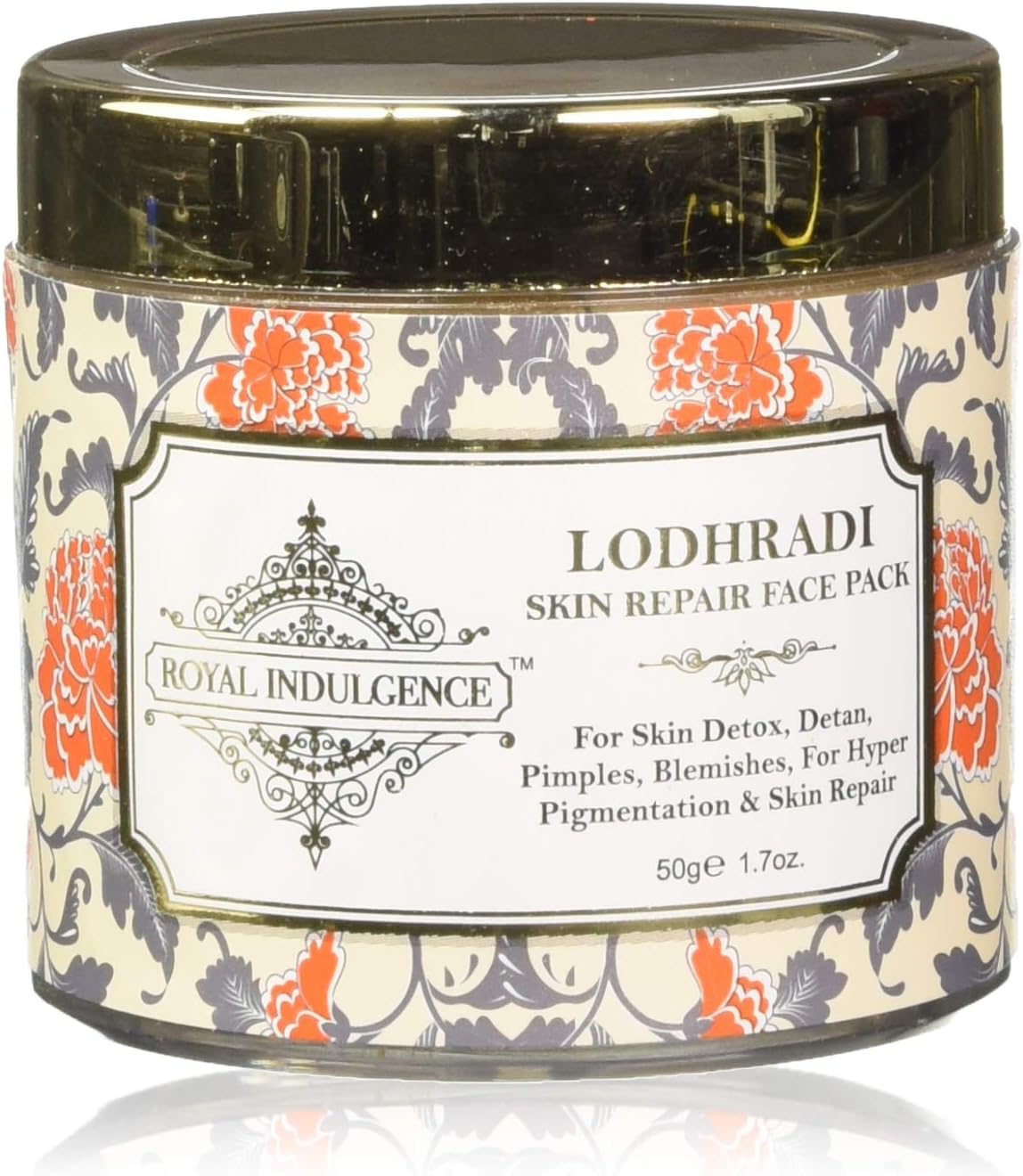 royal indulgence lodhradi face mask organic & ayurvedic beauty solution for flawless skin (50 gms) - Set of 3