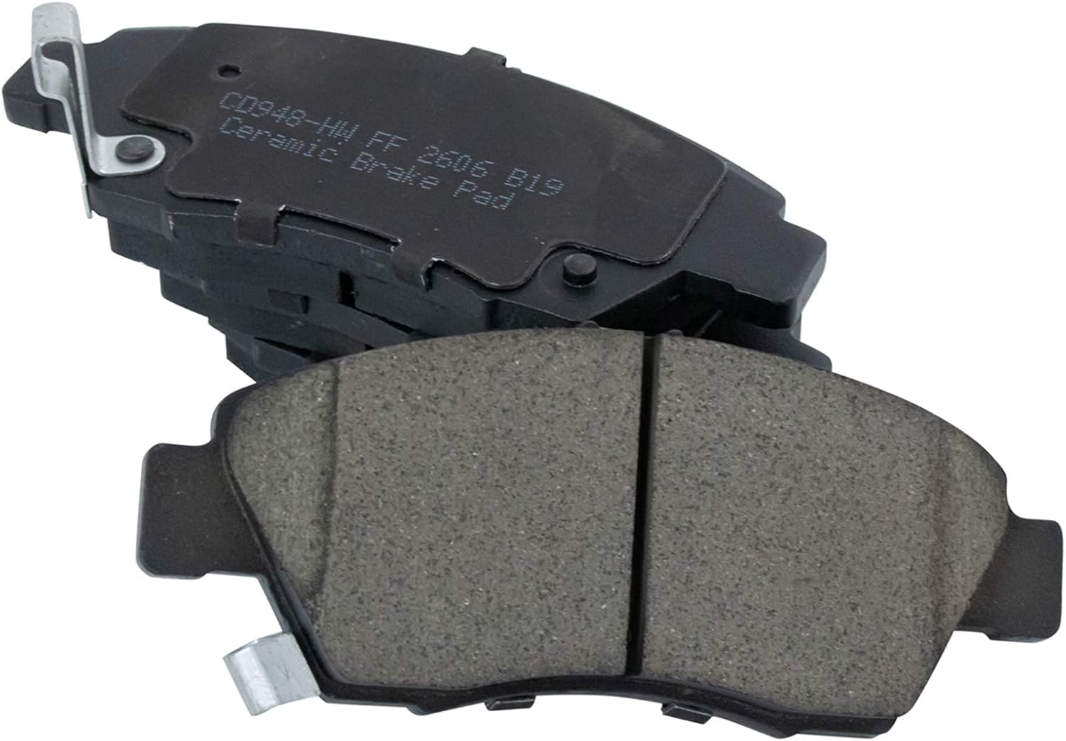 TRQ Front Performance Brake Pad & Rotor Kit Brake Caliper Brake Chemical Kit Brake Pads Brake Rotors Set Ceramic Premium G-Coated Compatible with 2009-2013 Honda Fit