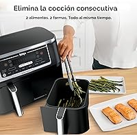 Vista 2 de Ninja Freidora de aire Termina de cocinar varios alimentos al mismo tiempo 6 en 1