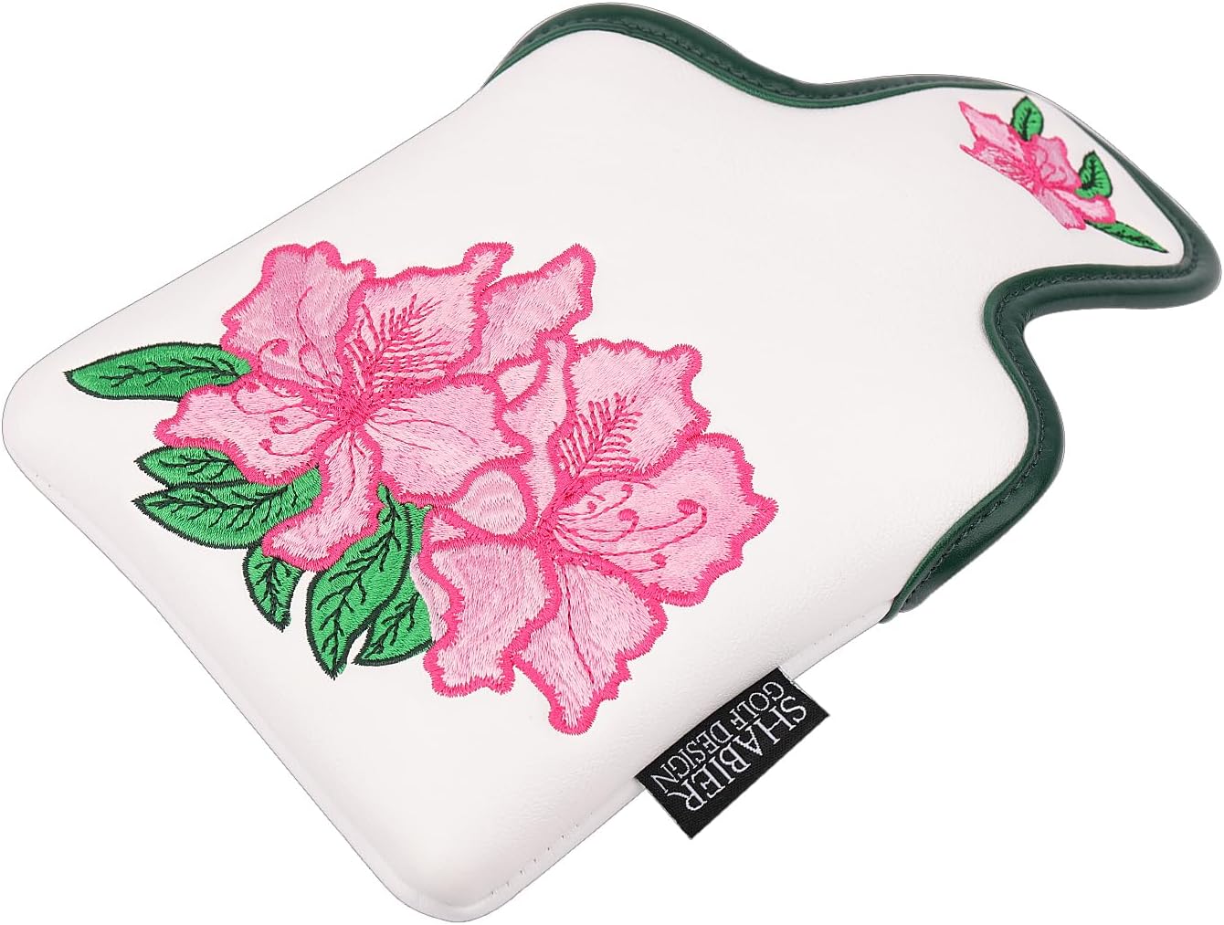 SHABIER Golf Large Mallet Putter Headcover with Flower Design for Golf Putter Club