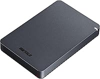 Vista 5 de BUFFALO Disco duro externo portátil de 1 TB MiniStation PGF HDD resistente a los golpes, USB 3.0 (3.2 Gen 1x1) para PC, Mac