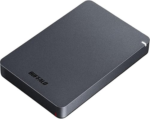 BUFFALO Disco duro externo portátil de 2 TB MiniStation PGF HDD resistente a los golpes, USB 3.0 (3.2 Gen 1x1) para PC, Mac