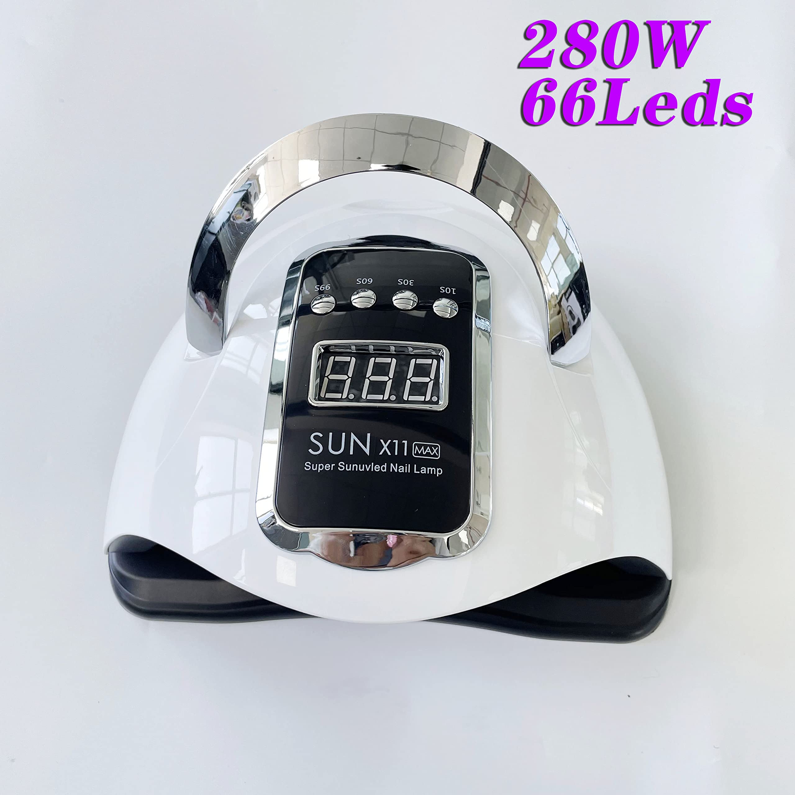 AAPIE Maniglia Portatile 66 LED Lampada UV per Unghie 280w per Unghie Gel Polish Dryer più Veloce Sensore Automatico Nail Art Light Tools per Unghie Unghia dei Piedi