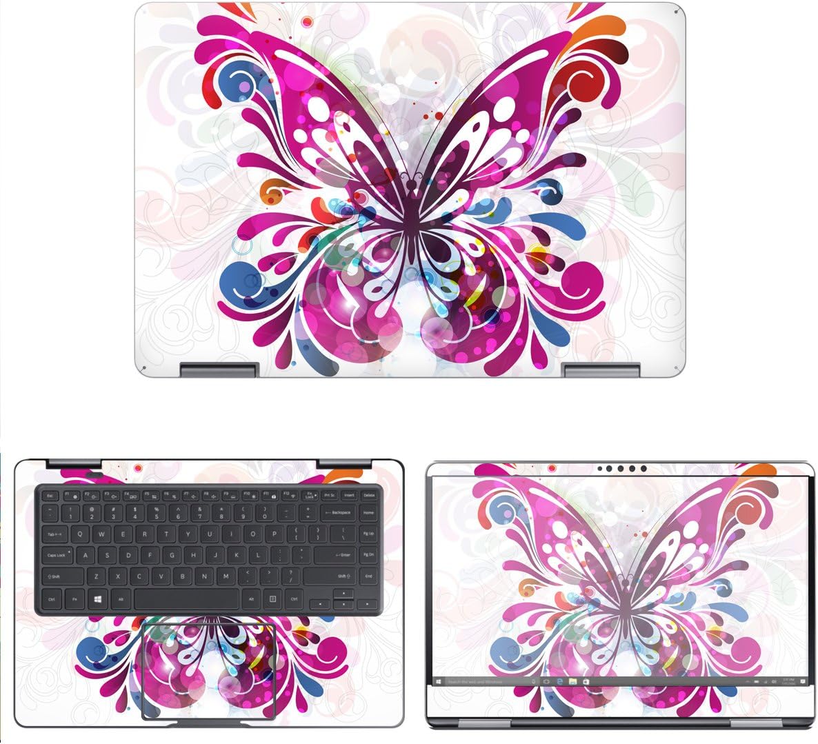 Decalrus - Protective Decal Butterfly Skin Sticker for Samsung Notebook 9 Pro 15 NP940X5M (15.6" Screen) case Cover wrap SAntbk9pro15_np940x5m-50