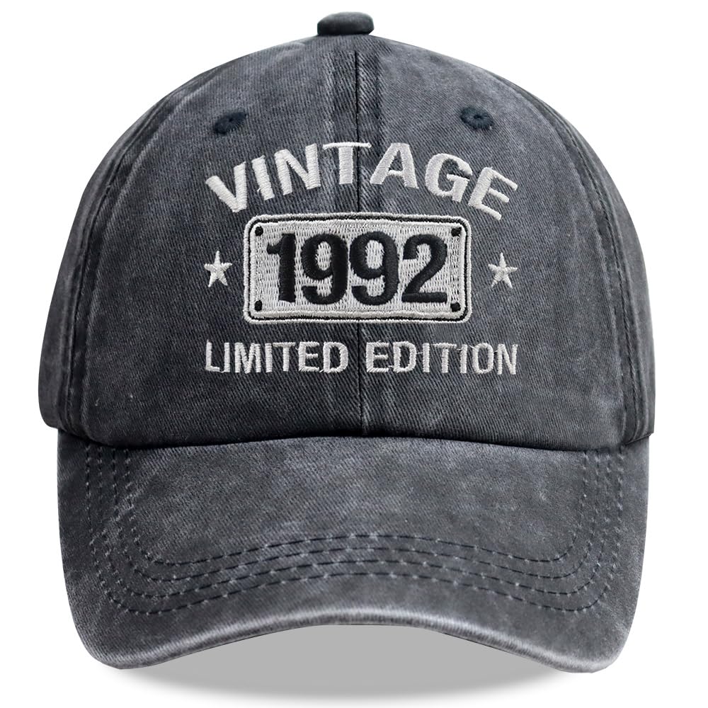 Vintage 1925-2005 Limited Edition Hats for Men Women, Personalized 21th-101th Birthday Gifts Retirement