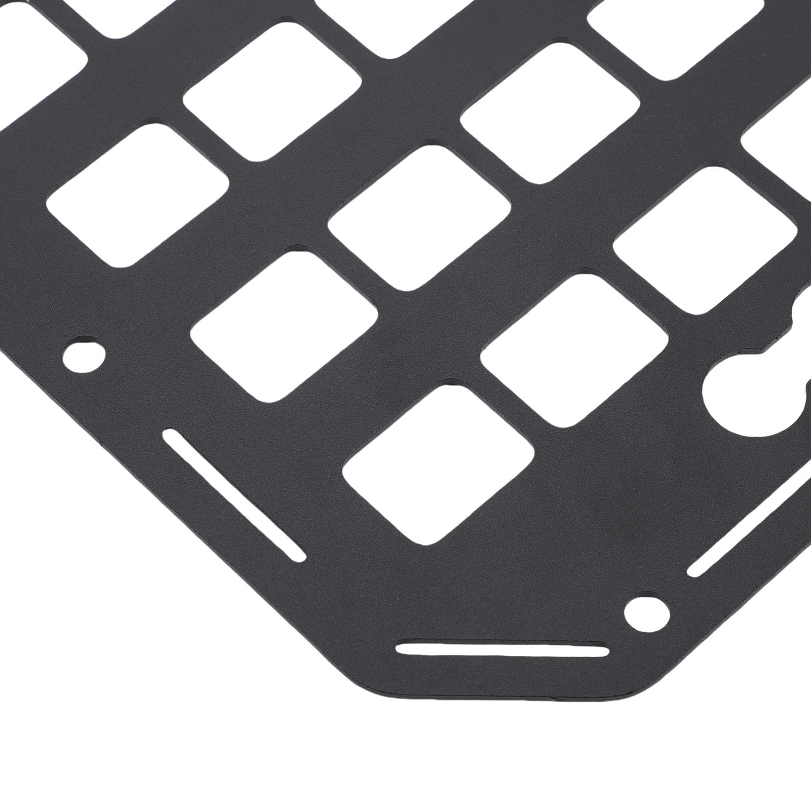 Fockety Pannello Molente a Letto Laterale, 432x273x2mm Aluminium L Traccia Pannello MOLLE Pannello Truck Pannello MOLLE MOLLE Pannello per Berlina SUV Pickup Van RV