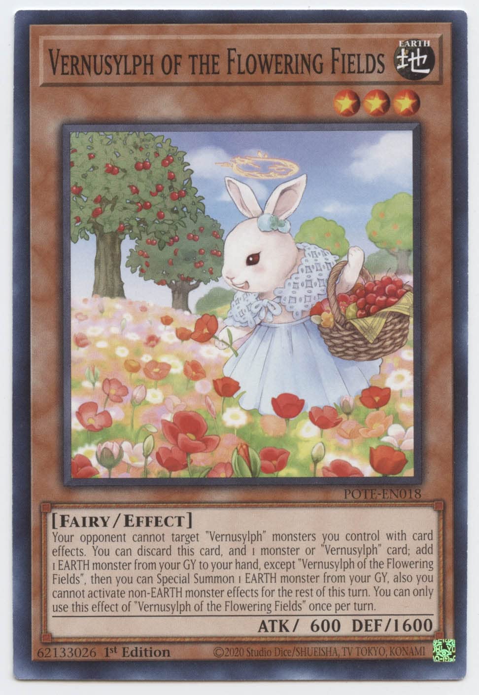 Yu-Gi-Oh! Vernusylph of The Flowering Fields - POTE-EN018 - Common