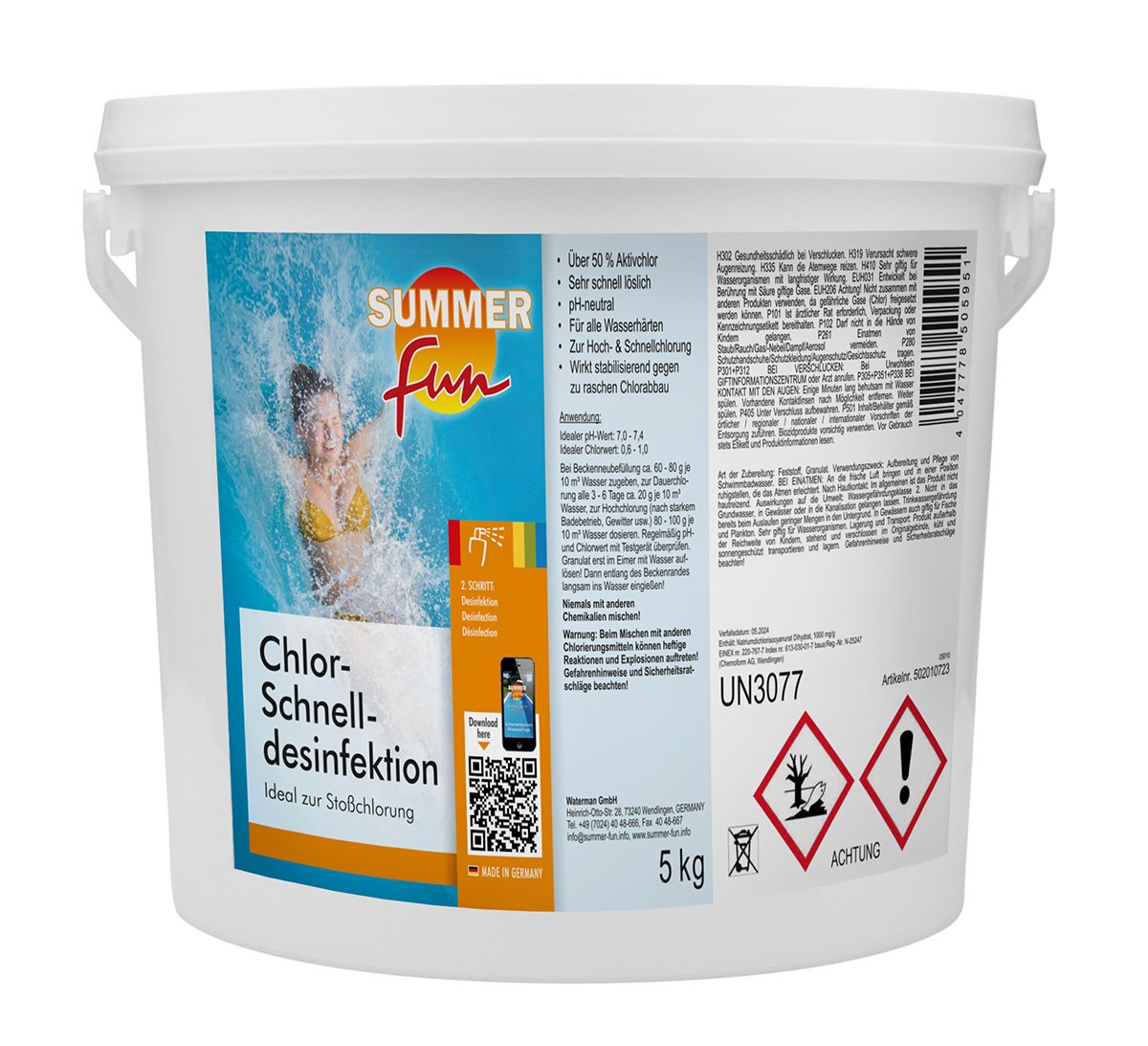 Summer Fun - Chlor-Schnell-Desinfektion, 5 kg