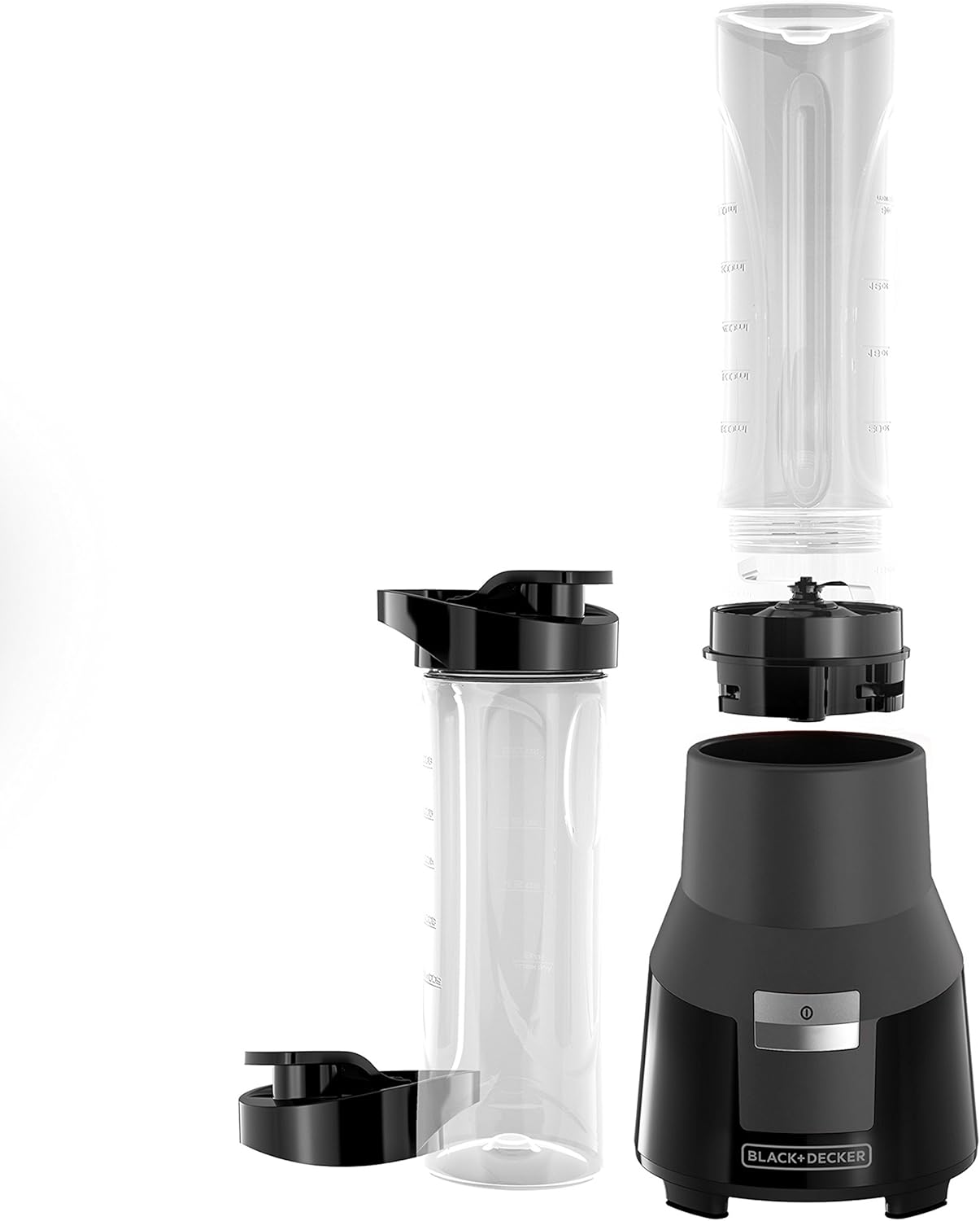 BLACK+DECKER FusionBlade Personal Blender with Two 20oz Personal Blending Jars, Gray, PB1002G: Home & Kitchen