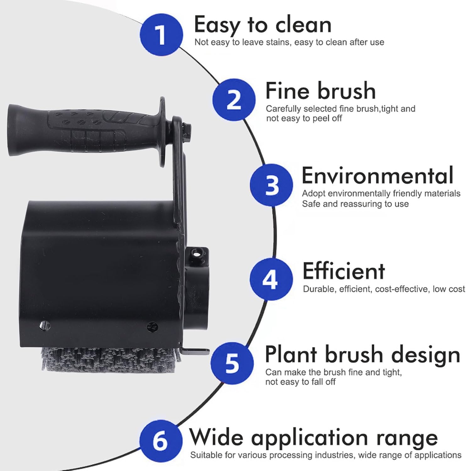 Angle Grinder Convert Polisher, M14 High Powered Single Phase Motor Electric Burnishing Polish Machine with Soft Handle for Metalworking