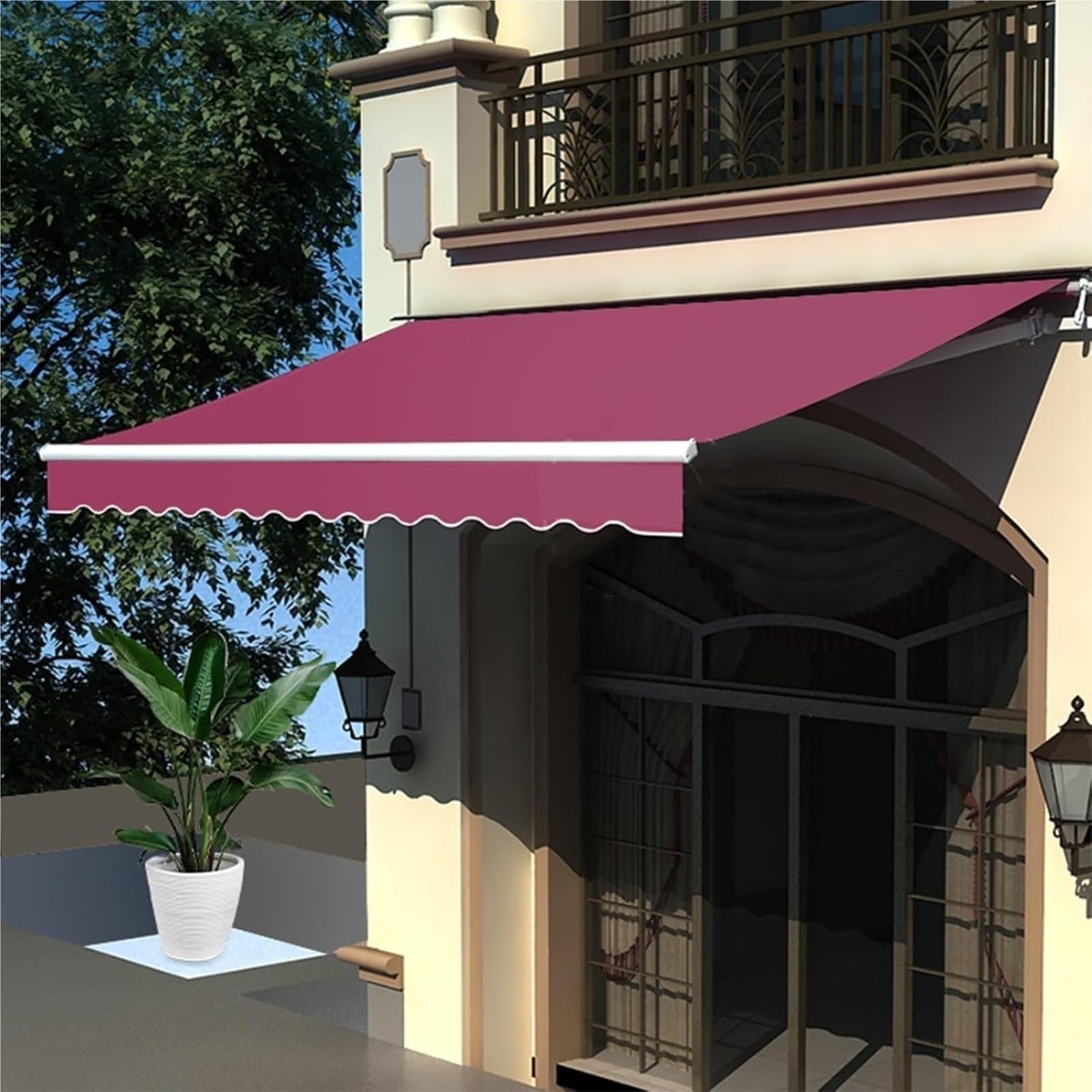 auvent Auvent de Remplacement imperméable en Tissu Polyester, Couverture de Pare-Soleil for auvents rétractables for Jardins