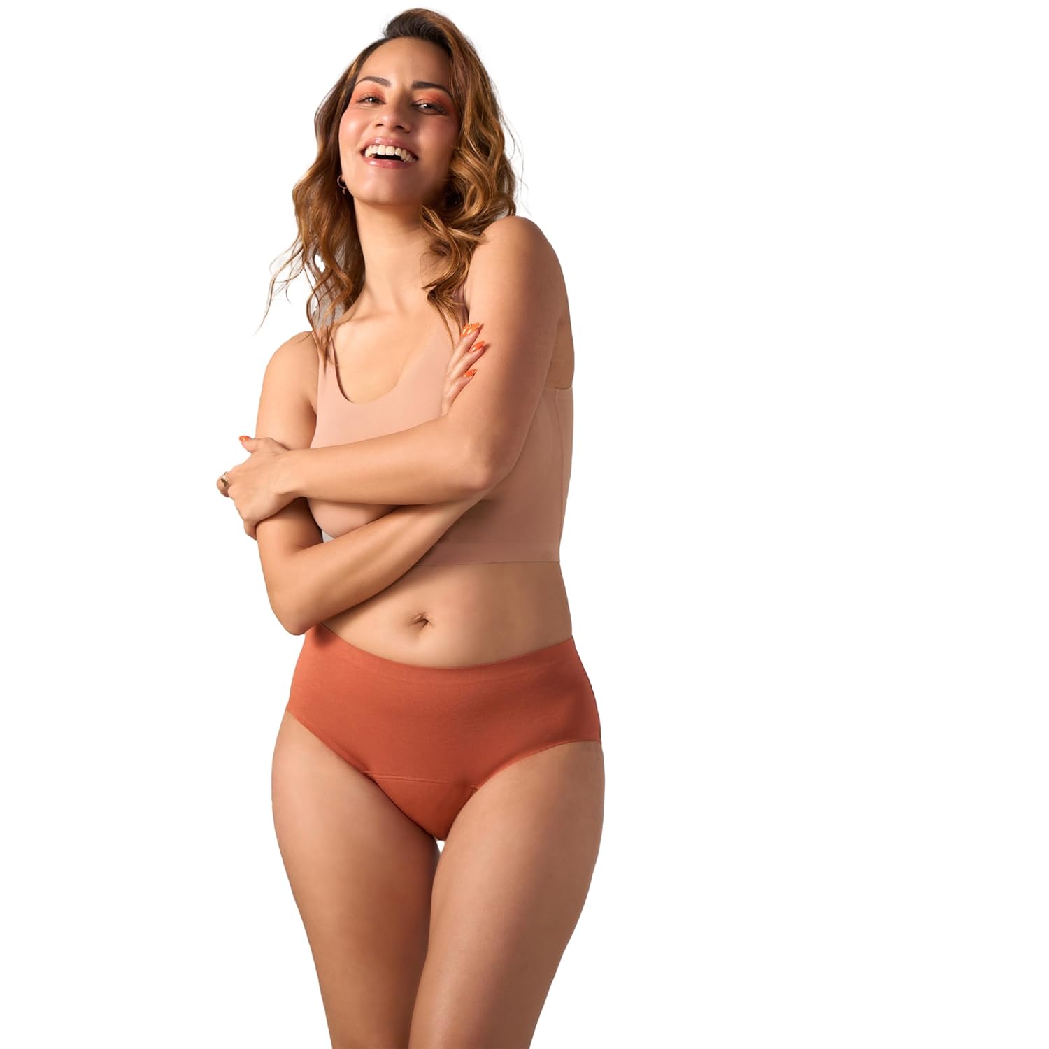 Mahina Modal Period Panty for Girls & Women – Burnt Orange, No Pads Required, Low-Waist, Reusable, Leakproof, No Rashes Mahina Modal Period Panty for Girls & Women – Burnt Orange, No Pads Required, Low-Waist, Reusable, Leakproof, No Rashes