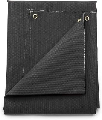 Lincoln Electric Heavy Duty/High Temperature Welding Blanket - 6â€™ x 6â€™ - 2012Â°F Temperature Rating - 67 oz. Mica-Coated Fiberglass Fabric - Black - K3254-1