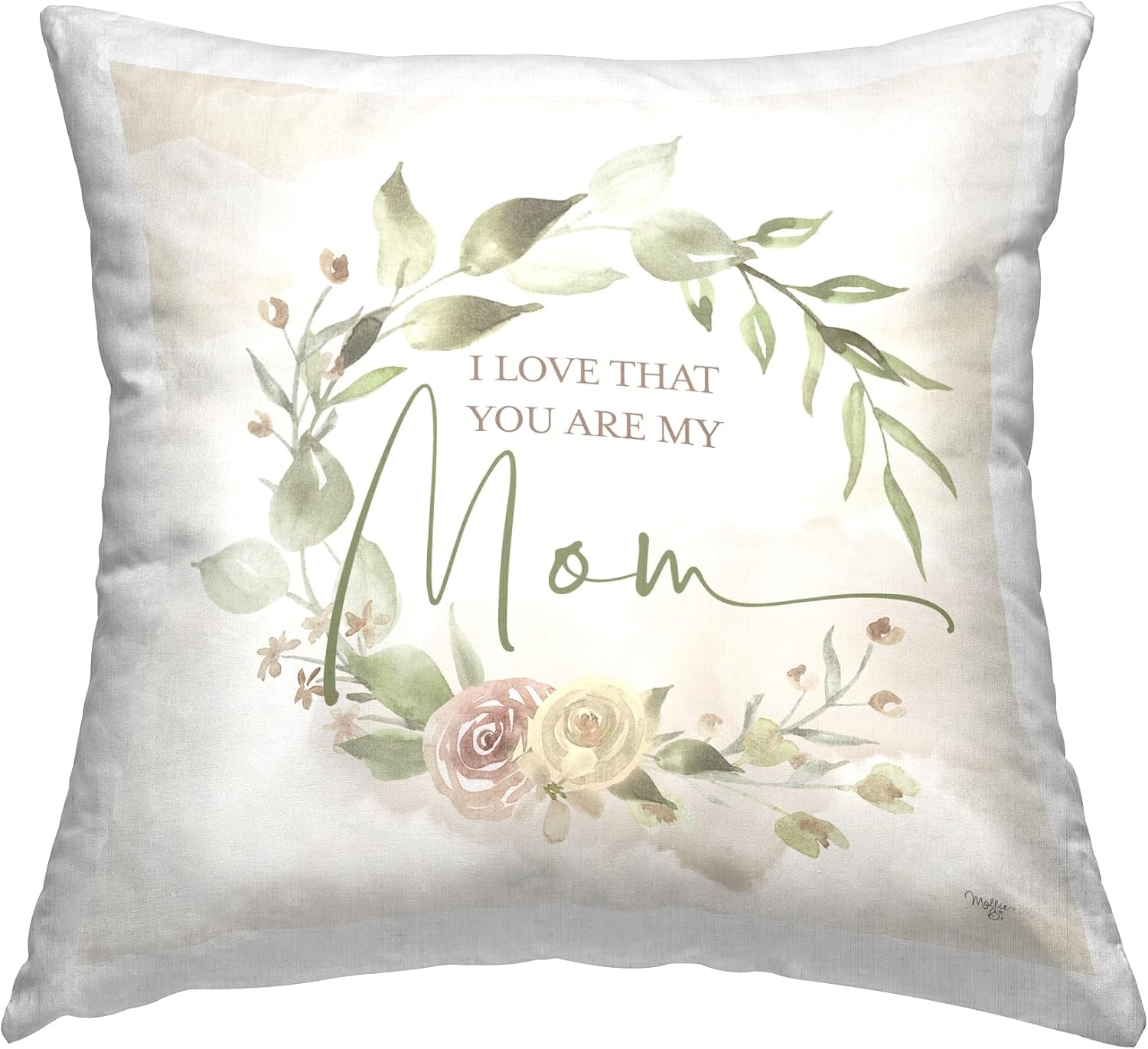 Stupell Industries Appreciative Mother's Day Phrase Design by Mollie B. Throw Pillow
