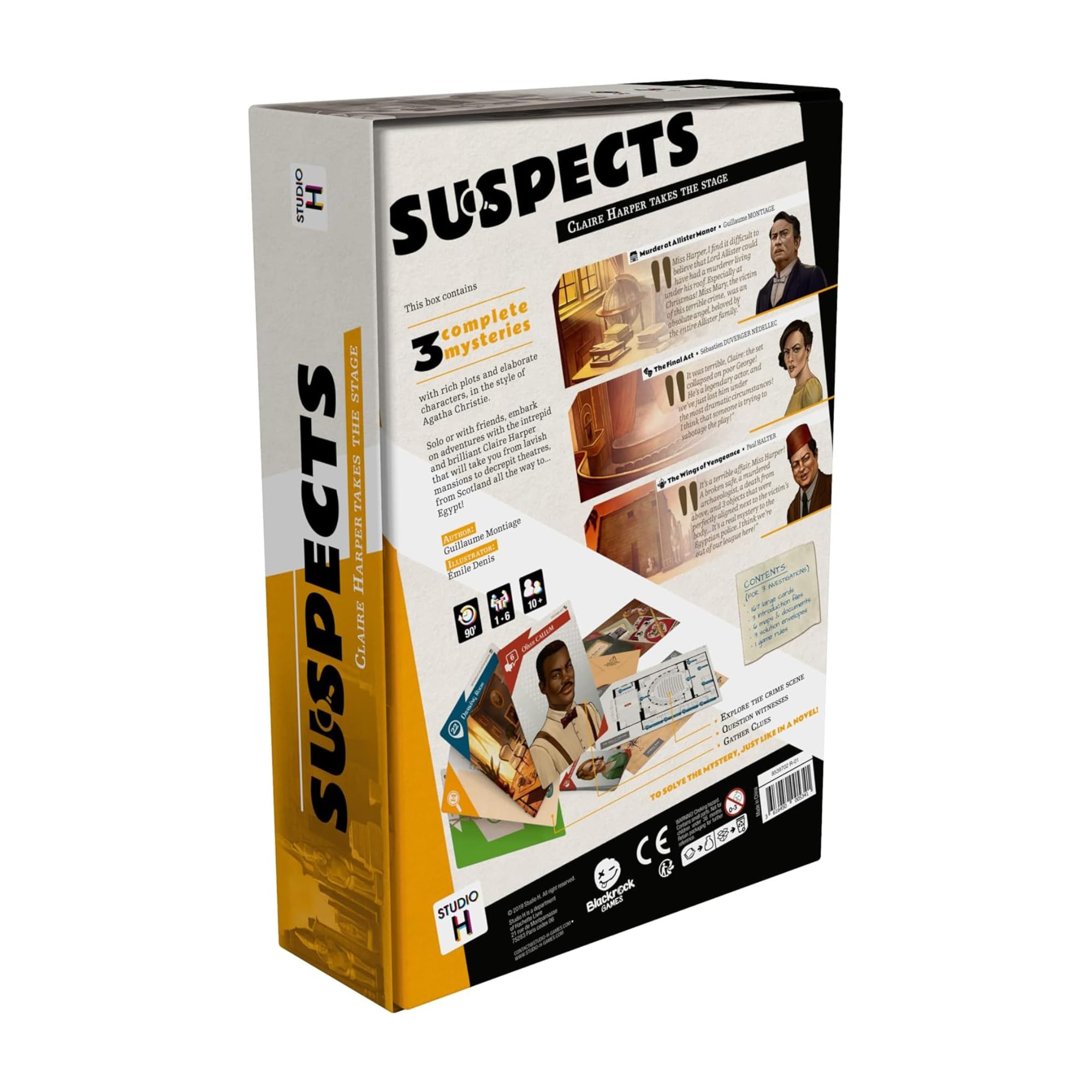 2Tomatoes Games Suspects – Gioco Di Carte Cooperativo – Mistero E Investigazione Anni '30 – 1-6 Giocatori – Edizione Italiana