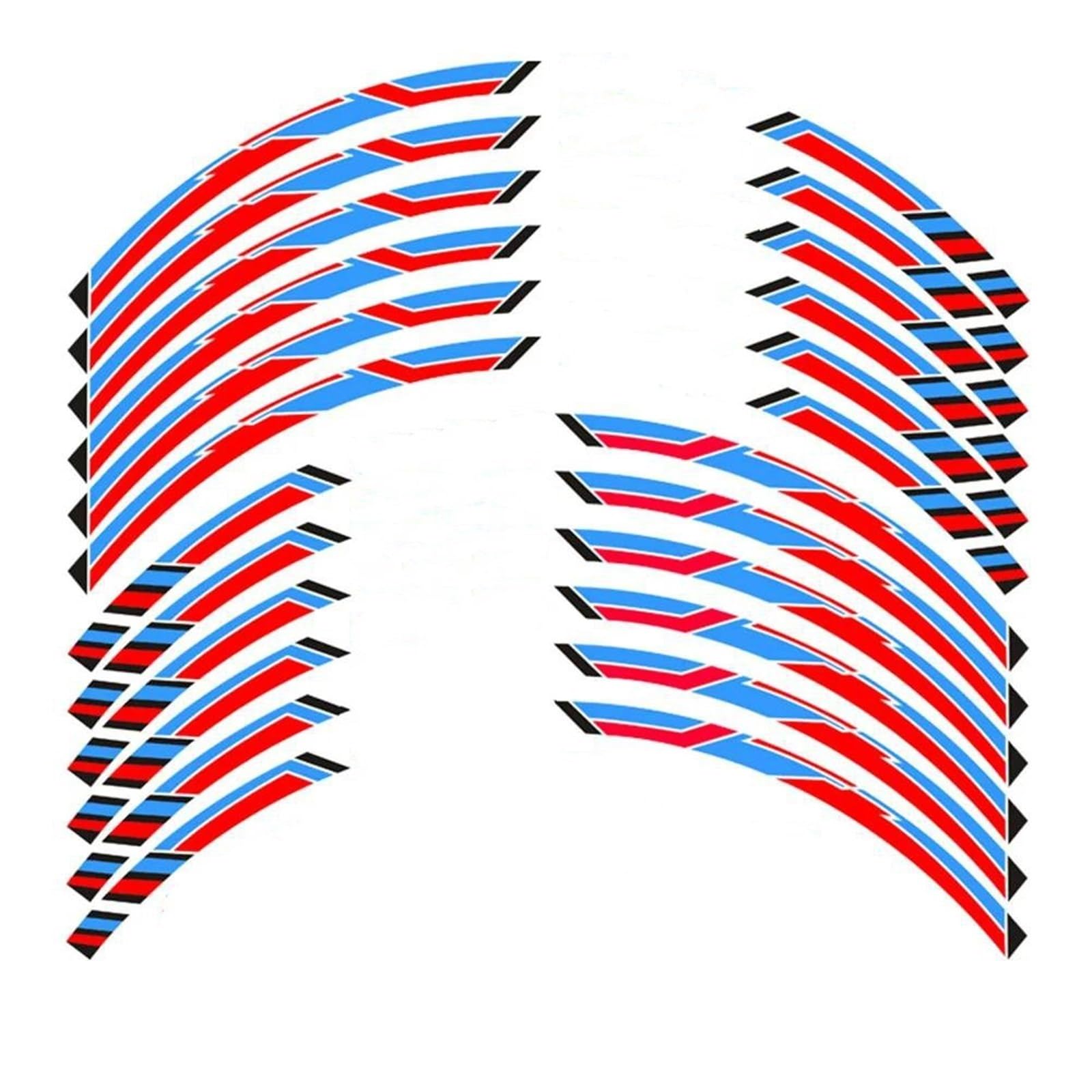 Stickers Motorcycle Reflective Rim Stripe Stickers Edge 1 Set for HRC CBR250RR CBR400RR CBR600RR CBR1000RR(Style 3)