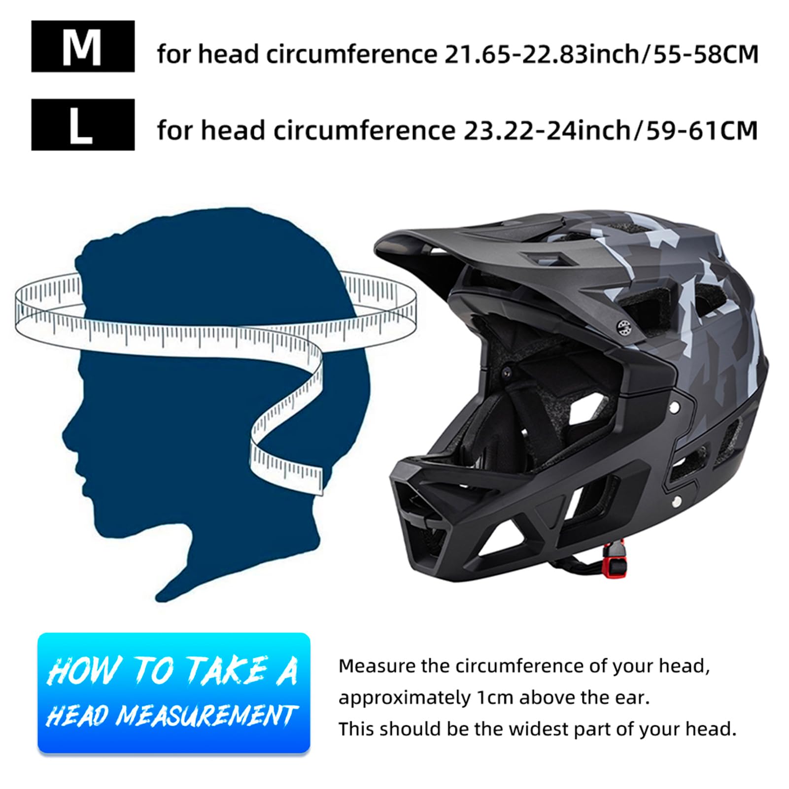 Domary Casco Integral de Bicicleta de Montaña para Adultos, Casco Descenso con Visera Más 31 Ventilaciones, Equipo Protección Ligero para Hombres y Mujeres, Ciclismo,