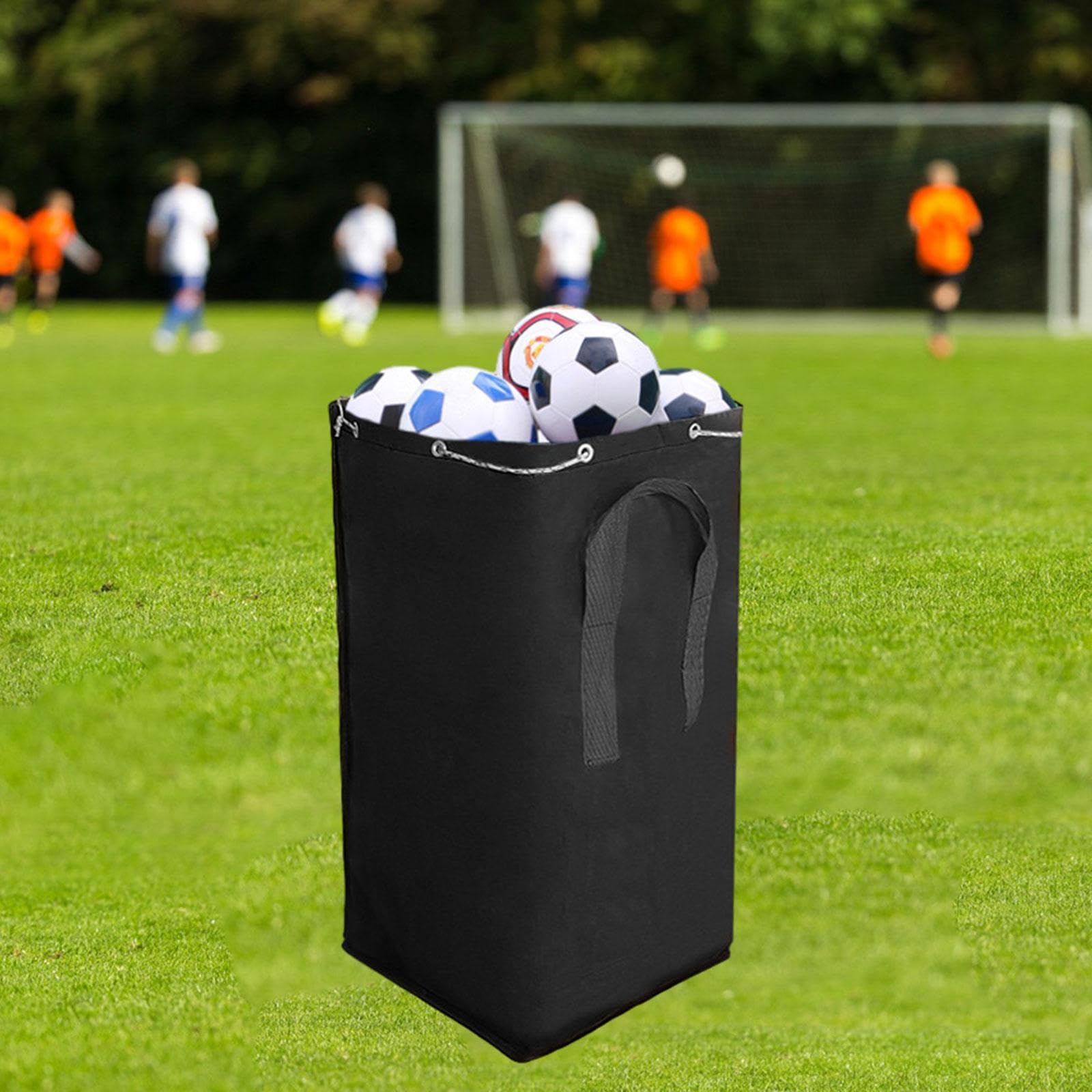 Sport Balls Bag Carrier Multipurpose Moving Bag for Training Football Indoor Black-image-43