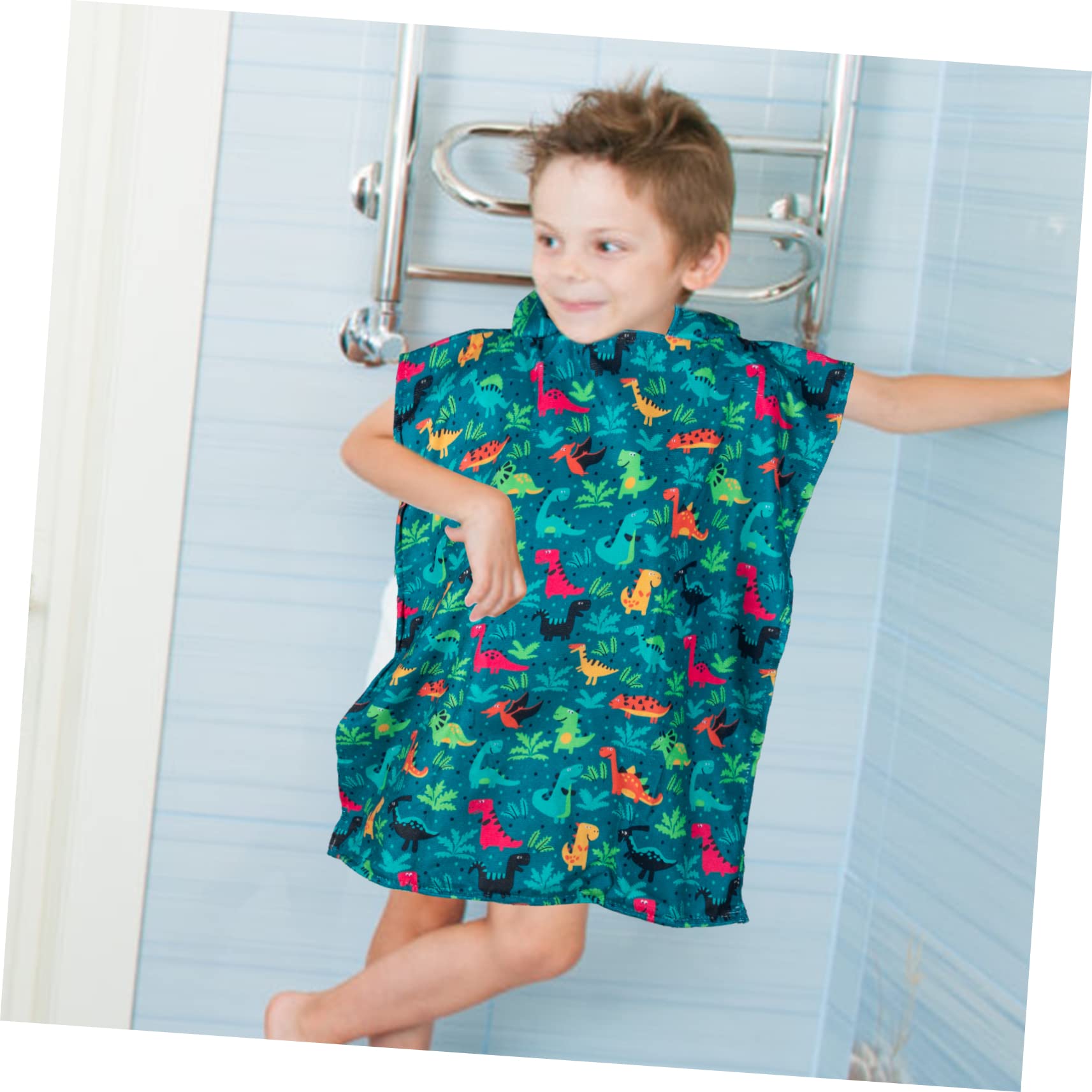 DECHOUS 2piezas Toalla De Baño Infantil Capucha Toalla Absorbente para Playa y Piscina Diseño De Microfibra Suave y Amigable La Piel para Bebés y Niño Niña