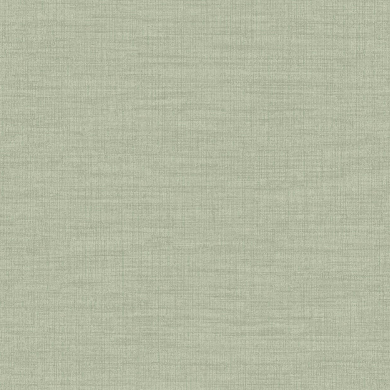 Grandeco Linen Textured Plain Wallpaper, Dark Sage Green