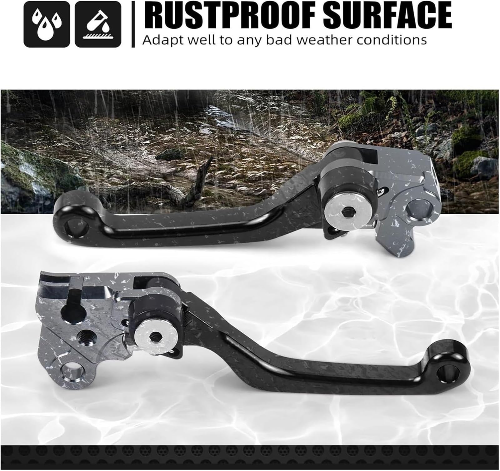 Motorrad-Kupplungshebel Motorrad Bremse Kupplung Hebel Für CRF150F Für CRF230F CRF 150F 230F 2003-2009 2012-2016(Schwarz)