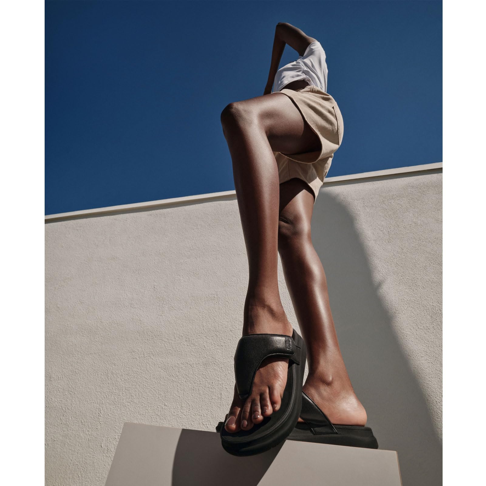 Fitflop F-mode Go Adjustable Flatform Toe-post Sandals SandaliaMujer