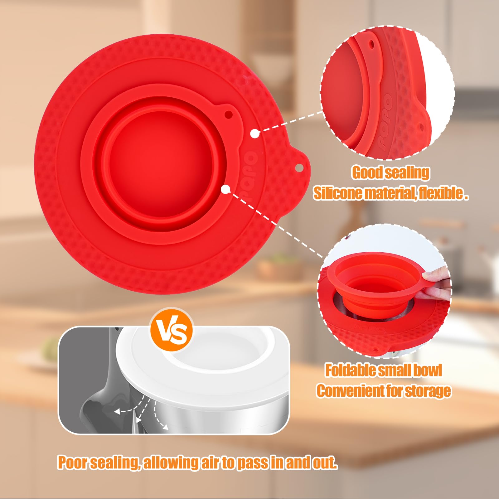 Nabenaufsatzkappe mit Edelstahl Befestigungsschraube für Kitchen Aid 4,5-5 Quart Tilt