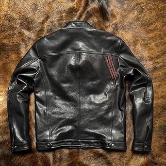 Amazon | [CNPLOPANSS] 本革 メンズジャケット 羊革 バイク男性