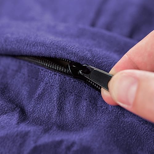 Miniatura 27 de Chill Sack - Sillón puff, Tela, Suave lino sintético, color negro. Lino, color negro,Microsuede - Guijarro Gris Oscuro,Microsuede - Limón,Microsuede