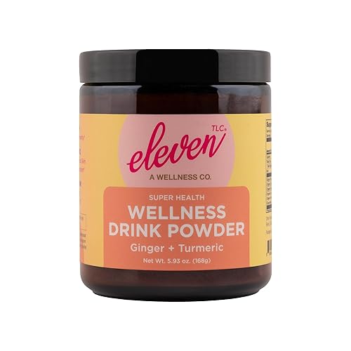 Eleven TLC  Mezcla de té o café con leche de jengibre y cúrcuma para bienestar  Sin cafeína  Orgánico  Salud digestiva  Vegano  21 porciones